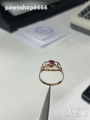 Златен пръстен 14К, снимка 8 - Пръстени - 52825055