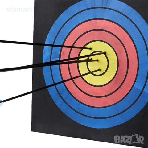 Мишена за лък TopArcherty Bowstar EVA, EVA пяна, 50x50x5 см с рингове, снимка 3 - Лъкове и арбалети - 53938445