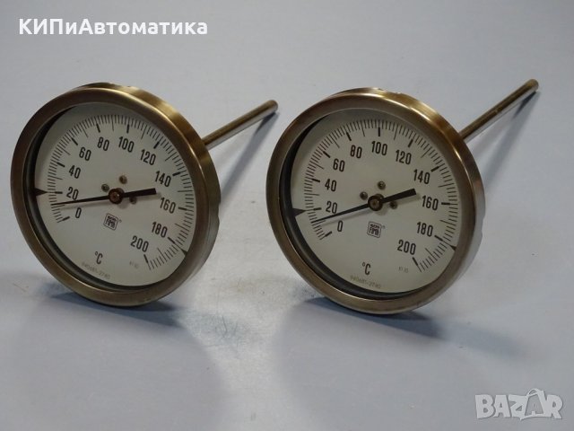 индустриален термометър NUOVA FIMA Ø110mm G 1/2 KL 1 0/+80/+200°C, L130-280mm