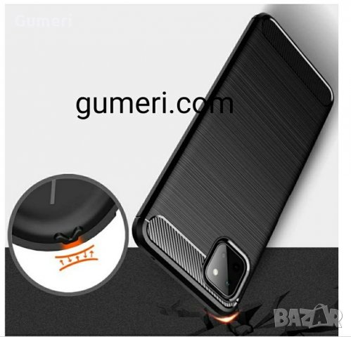 Samsung Galaxy A22 5G Противоударен Силиконов Гръб Карбон, снимка 3 - Калъфи, кейсове - 33741015