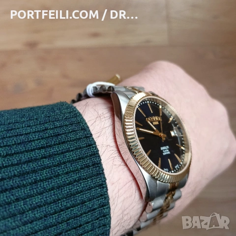 Часовник Roamer, Swiss Made, сапфир, 100м, чисто нов, bi-color, снимка 15 - Мъжки - 54244539