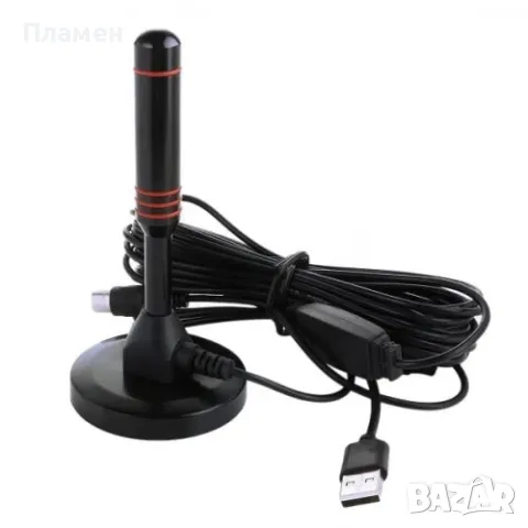 Вътрешна антена с усилвател за цифрова телевизионна DVB-T HDTV телевизионна антена, снимка 3 - Приемници и антени - 47721671