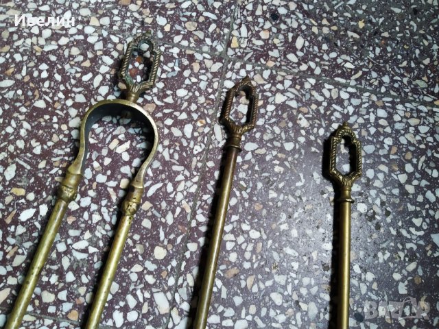 комплект за прибори за почистване на камина, снимка 5 - Антикварни и старинни предмети - 29800992