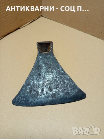 Соц Стара Ръчно Кована Мотика Чапа Номер 1. Тегло 0.650кг., снимка 5 - Антикварни и старинни предмети - 50704754