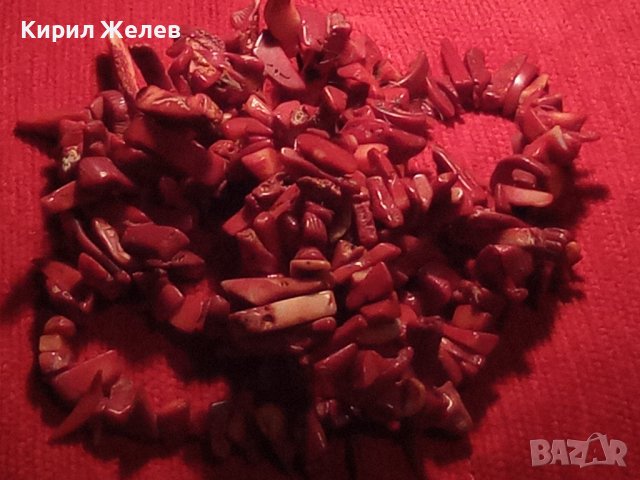 СТАРО НАТУРАЛЕН ЧЕРВЕН КОРАЛ КОЛИЕ 8139, снимка 13 - Антикварни и старинни предмети - 29636967