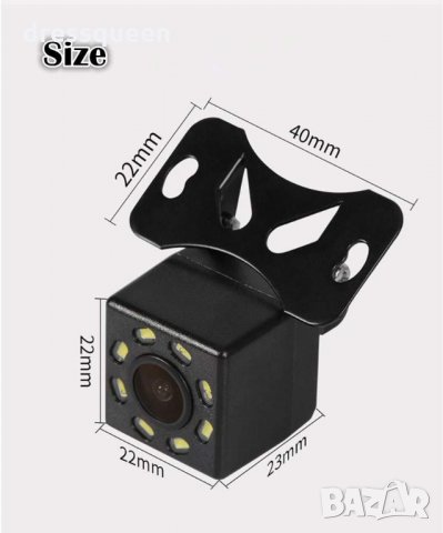 Камера с нощен режим за задно виждане с 8 LED диода, снимка 5 - Аксесоари и консумативи - 30370152