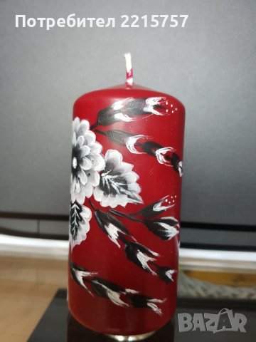 Ръчно декорирани шишета и ръчно рисувани свещи., снимка 2 - Декорация за дома - 32500437