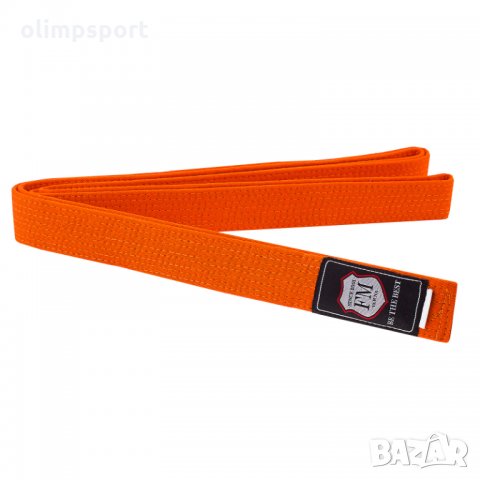 Колан за карате джудо  max 220см./ 280см. Много добра устойчивост и здравина Памук Цвят оранжев 9лв