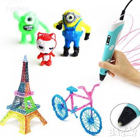 3D ПИСАЛКА ЗА ПРОСТРАНСТВЕНО РИСУВАНЕ И МОДЕЛИРАНЕ, снимка 12 - Пластелини, моделини и пясъци - 35428318