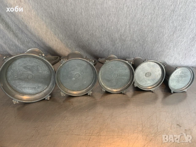   кана за бира, калаени кани, комплект  , снимка 8 - Антикварни и старинни предмети - 51421463