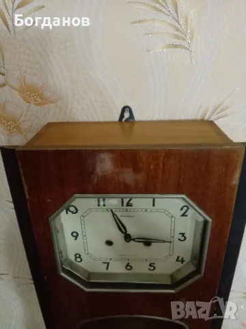 "ЯНТЪР" СТЕНЕН РАБОТЕЩ ЧАСОВНИК MADE IN USSR, снимка 5 - Стенни часовници - 55896309