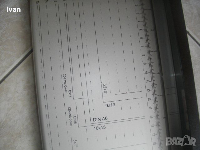 Немска Нова Гилотина/Резачка За Хартия-32см/А4-8л-Алуминиева-M+R Trim Cat Paper Trimmer-Made Germany, снимка 11 - Други инструменти - 40235744