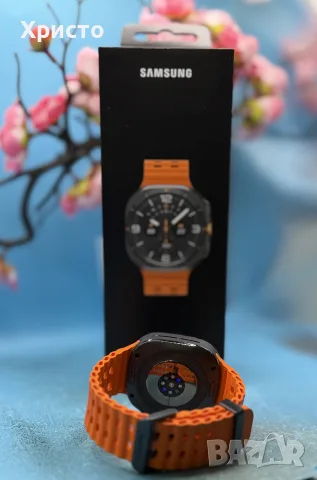 Samsung Galaxy Watch Ultra (2025), 47mm, LTE, 64GB, Titanium Gray + Orange Band, снимка 6 - Смарт часовници - 55784688