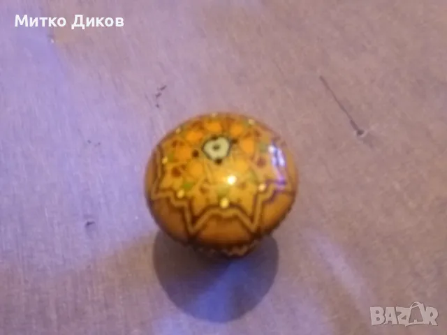 Дървена солница от соца Н-70мм и фи горе-82мм и долу-43мм, снимка 2 - Декорация за дома - 49105847