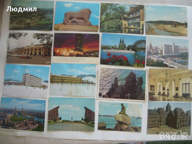 Стари пощенски картички с изгледи от много страни, снимка 4 - Колекции - 19410255