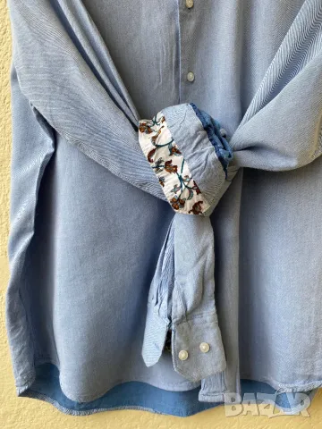 Светлосиня риза - Л, снимка 5 - Ризи - 50437391