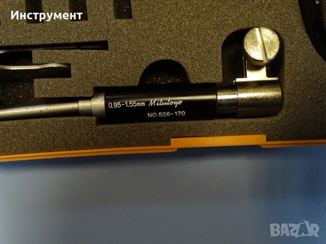 Вътромер 2-точков Mitutoyo 526-173 2-point Inside Measuring Instrument 0.95-1.55mm, снимка 7 - Други инструменти - 50827686