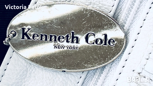 Бяла кожена чанта CENNETH COLE USA, снимка 11 - Чанти - 51480903