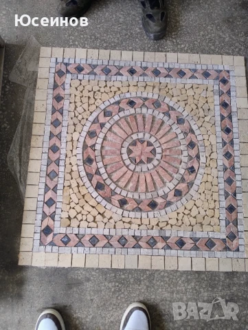Мозайка( пано ) от естествен камък - Травертин,мрамор, снимка 9 - Други - 49664192