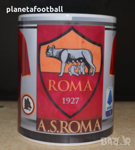 Фен чаша на AS ROMA сезон 2025/26!Футболни чаши!Чаша на Рома с име и номер!, снимка 2 - Фен артикули - 34013410