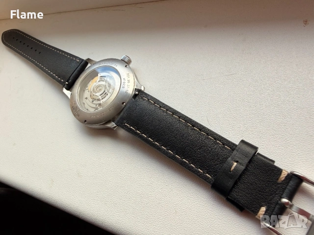 Mühle-Glashütte Terrasport Edition Lufthansa мъжки часовник Пилотски военен водоустойчив швейцарски , снимка 9 - Мъжки - 54174349