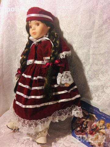 колекционерска порцеланова кукла , снимка 8 - Кукли - 39061455