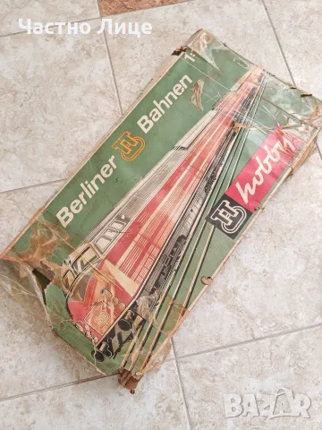 Супер Рядък Комплект Немски Детски Играчки Влак Berliner TT Bahnen 1970те год. , снимка 7 - Колекции - 55727877