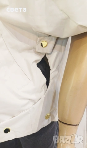 Двулицево дамско яке - крем, снимка 5 - Якета - 53251698