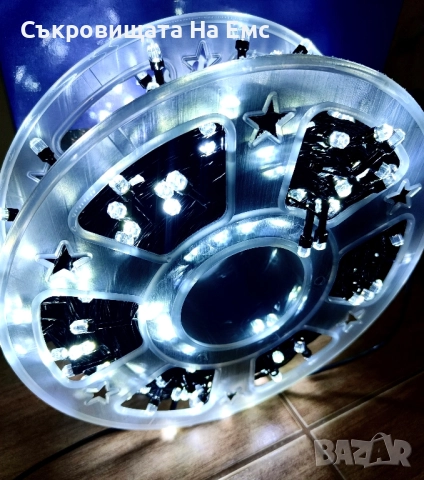 1️⃣0️⃣0️⃣МЕТРА Коледни LED Лампи Diamond Crystal Диод 🎅58лв.🎅 , снимка 4 - Декорация за дома - 52569391