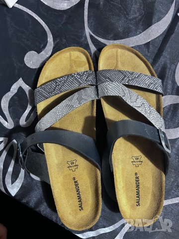 Дамски чехли естествена кожа Саламандър голям размер в Сандали в гр. Ямбол  - ID42118184 — Bazar.bg