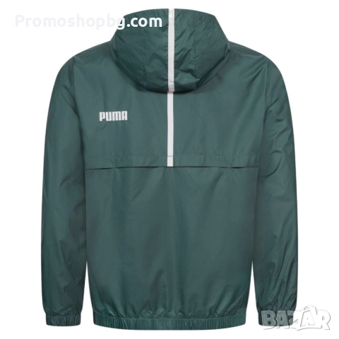 Мъжко яке PUMA Windbreaker, тъмно зелено, S размер, снимка 4 - Якета - 51706261