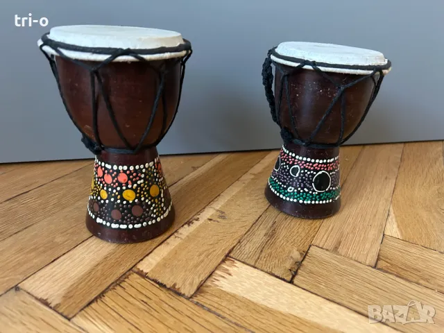 Дървени декоративни тарамбуки - 3 броя, снимка 3 - Декорация за дома - 48972508