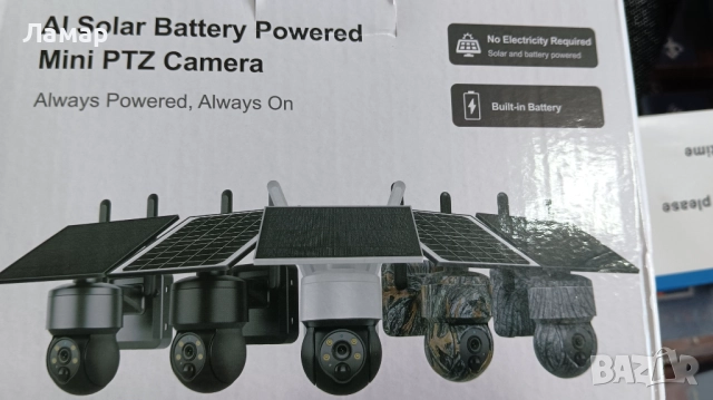 Соларна ловна въртяща камера 4G 9MP работи с СИМ SIM карта мобилни данни от тел. опер, снимка 6 - Други - 52665907