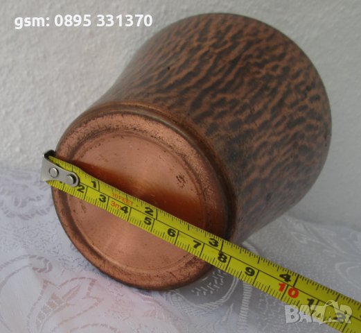 Масивен Поднос-пано месинг и 2 броя медни съдове, съд, метал, мед, чаша, купа, метални , снимка 16 - Други - 40212906