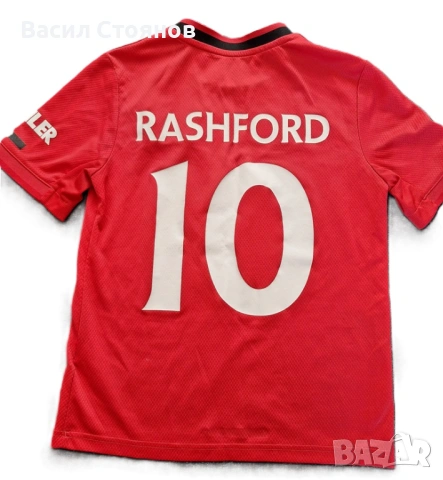 Manchester UTD/ Манчестър Юнайтед adidas Home #10 Rashford 2019-20г. - за ръст 152см., снимка 2 - Фен артикули - 54341546