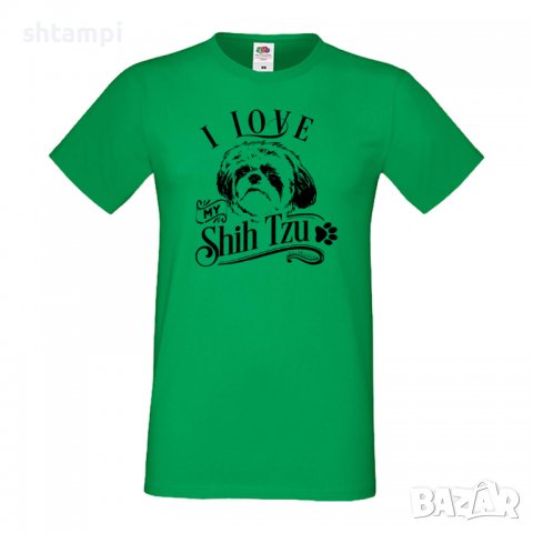 Мъжка тениска I Love My Shih Tzu Dog,Куче,животно,подарък,изненада, снимка 7 - Тениски - 36935787