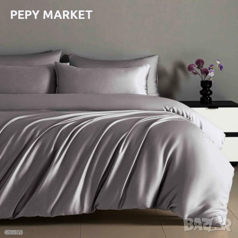 Луксозен комплект от висококачествен памучен сатен Комплектът е от 4 части и съдържа: 1 бр. долен ча, снимка 15 - Спално бельо - 51429103