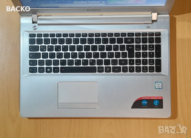 Лаптоп LENOVO IdeaPad 500 / I5-6200U / 120Gb SSD / 8Gb DDR3L, снимка 2 - Лаптопи за работа - 52616997
