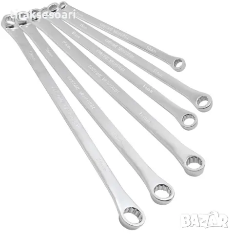 Дълги прави ключове 8 мм 21 мм 6 части FORSAGE, снимка 2 - Ключове - 47627558