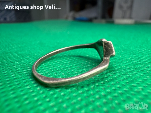 Сребърен пръстен със седеф №7357 , снимка 3 - Пръстени - 51451409