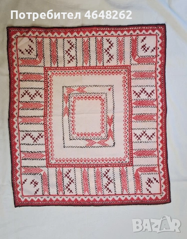 Ръчно бродирани карета върху панама, снимка 5 - Други - 54242416