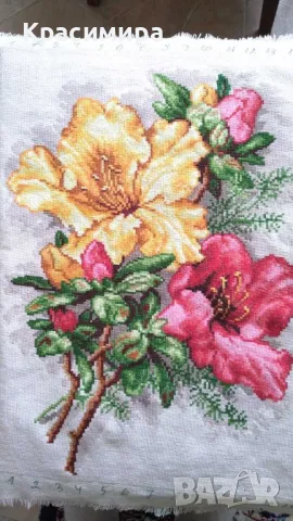 Гоблен "Цветя", снимка 2 - Гоблени - 50164269