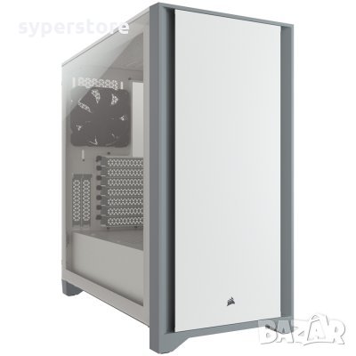 Геймърска Кутия за компютър Corsair 4000D CC-9011199-WW, White Middle Tower