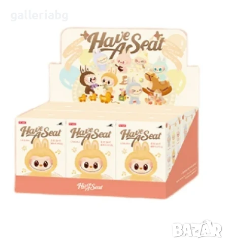 Labubu Have a Seat Blind Box – Седяща Винил/Плюш Фигурка | The Monsters, снимка 2 - Плюшени играчки - 50839051