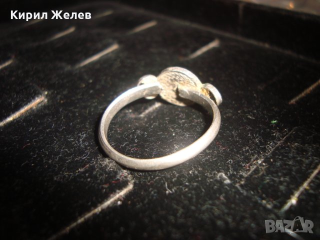 СТАРИНЕН МАЙСТОРСКА ИЗРАБОТКА СРЕБЪРЕН ПРЪСТЕН 19363, снимка 9 - Антикварни и старинни предмети - 31543717