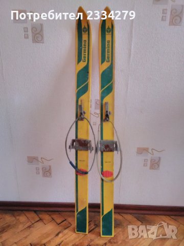 Зимни ски,децки в20лв марка,,GERMINA" от 70-те години., снимка 5 - Антикварни и старинни предмети - 37771802