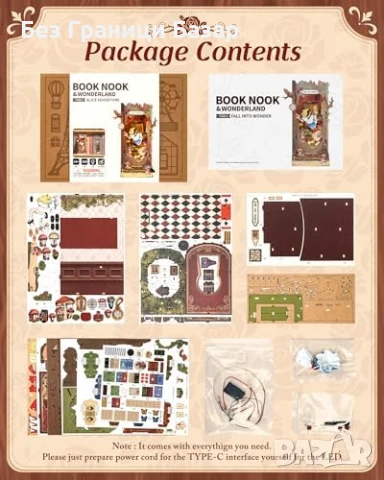 Нов 2D пъзел Сглобяем Модел Книжна Ниша Фентъзи Декор за Рафт украса, снимка 8 - Други - 51113232