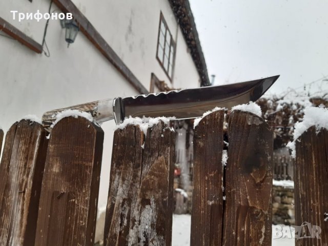 Нож - ловен, къмпинг, туристически - ръчна изработка, снимка 1