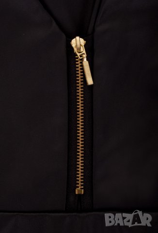 Черна рокля имитация на кожа марка 1st Somnium - M, снимка 5 - Рокли - 38768313