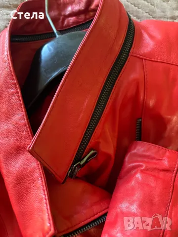 Якета от Естесвена кожа Червено -130 лв Сиво 110, снимка 6 - Якета - 50195304